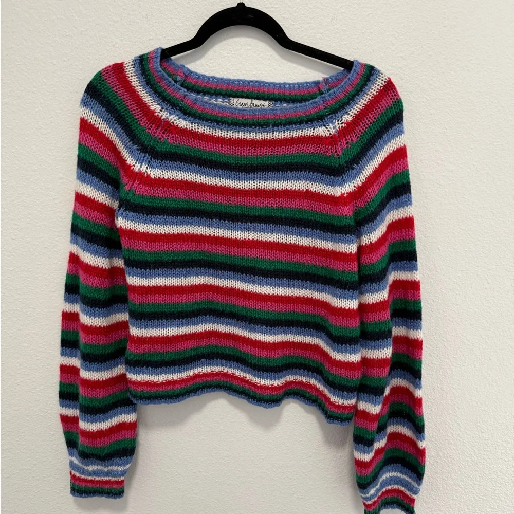Almost Famous Striped Multicolor Women's Sweater Size Small